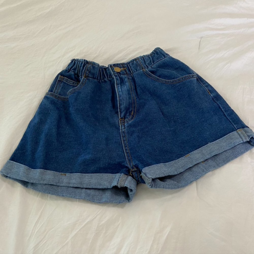 High Waisted Denim Shorts